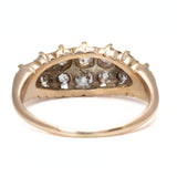 Victorian Diamond Double Row Boat Ring, 9ct Gold