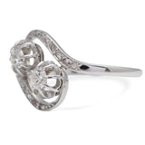 Antique Diamond Toi et Moi Ring, 18ct Gold & Platinum