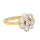 Diamond Daisy Cluster Ring in 18ct Gold