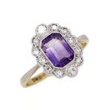 Early 20th Century Diamond & Amethyst Ring