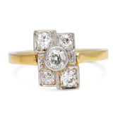 Edwardian Diamond Dress Ring in 18ct Gold & Platinum