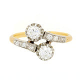 Toi Et Moi Diamond Ring in 18ct Gold & Platinum