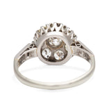 Vintage Old Brilliant Cut Diamond Cluster Ring, 18ct White Gold and Platinum