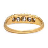 Victorian 18ct Gold Five Stone Diamond Ring