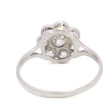 Antique Diamond Daisy Cluster Ring, 18ct White Gold